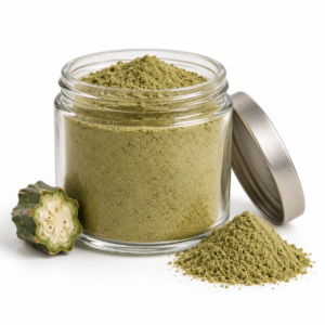 San Pedro Cactus Powder (Echinopsis pachanoi) — a fine, uniform, olive-green to pa