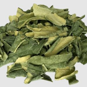 Peruvian Torch cactus dried skin strips Trichocereus peruvianus blue-green botanical specimen from Perupachanoi green botanical specimen
